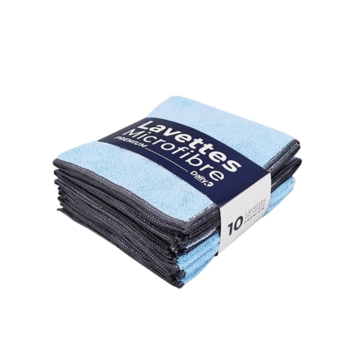 Lavettes microfibres 38x38cm PREMIUM - Lot de 10