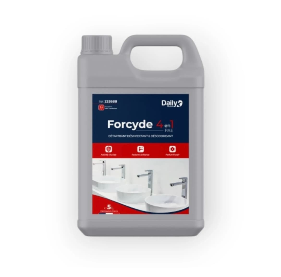 Nettoyant sanitaire désinfectant forcyde 4 en 1