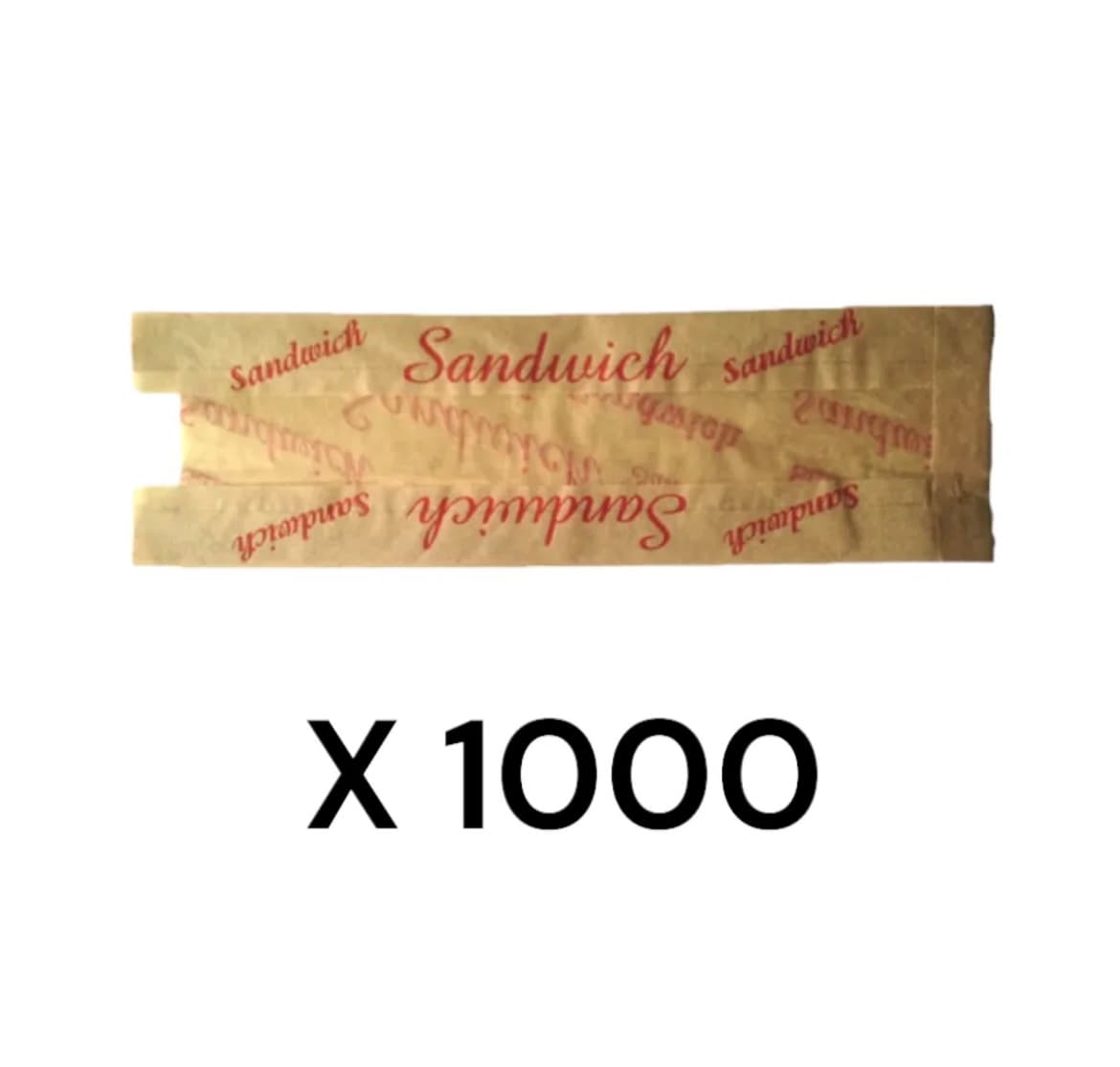 Sachet sandwich en papier kraft 100% pure cellulose - Ct de 1000