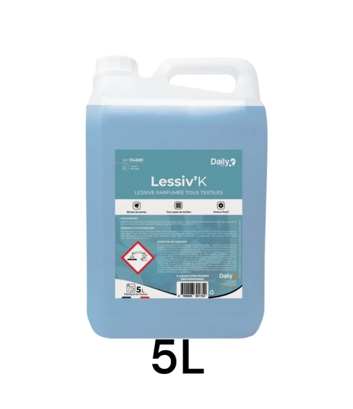 LESSIV'K Lessive parfumée DAILYK START - Bidon 5L