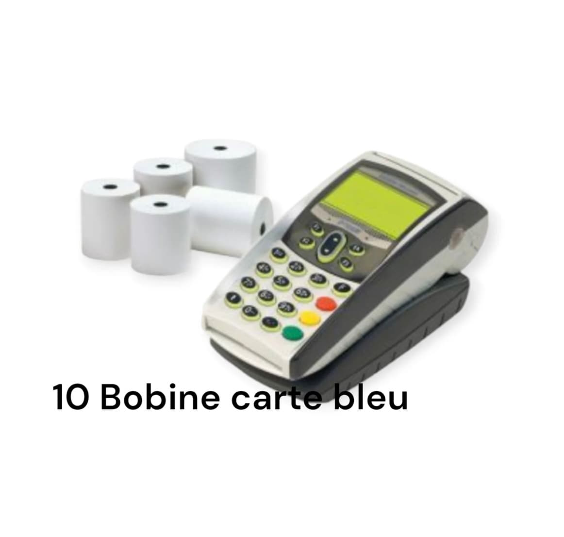 10 bobines carte bleu thermiques CB 57 x 40 x 12 TPE