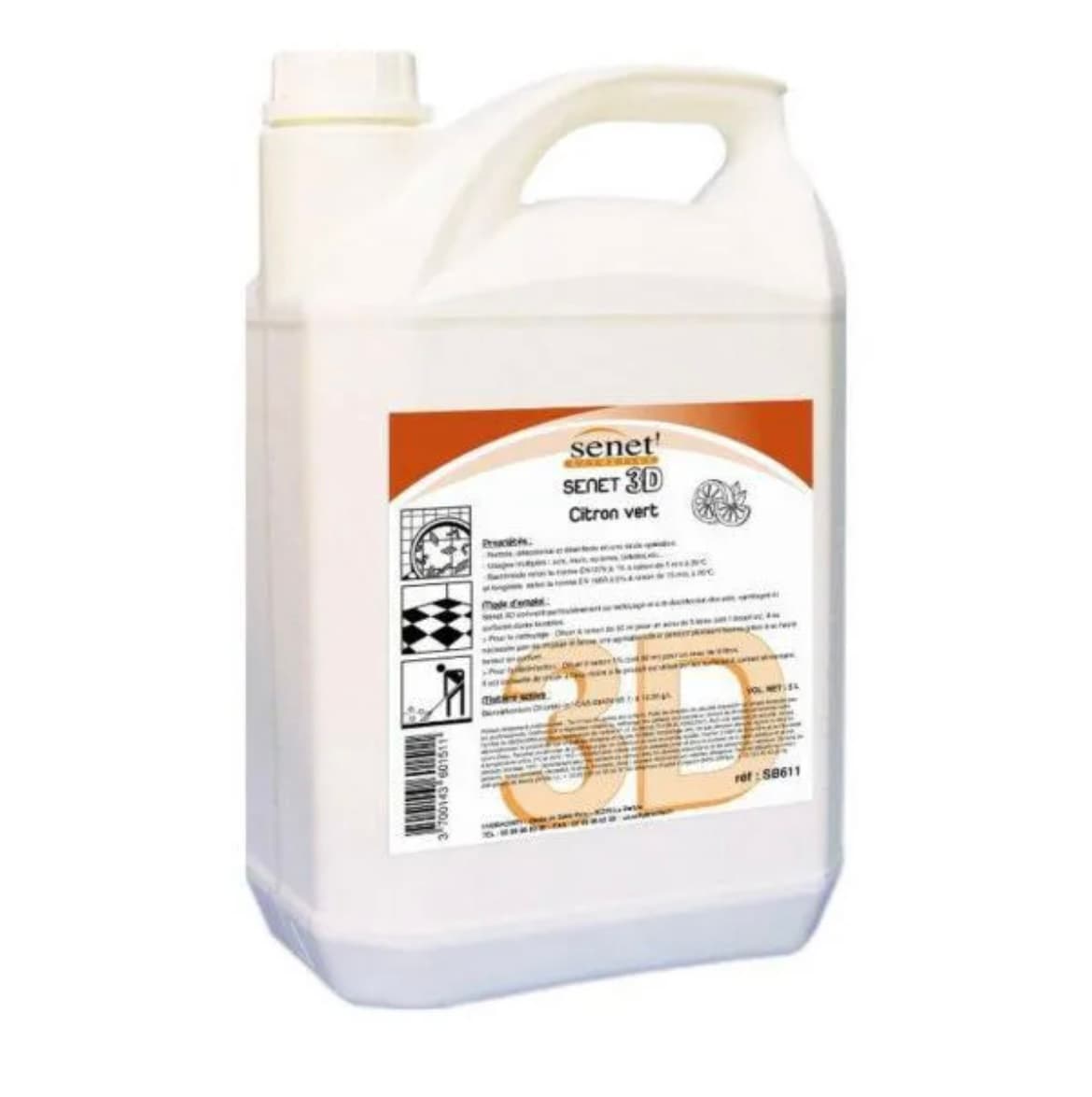 Produit sol Senet 3D Citron vert 5L 1