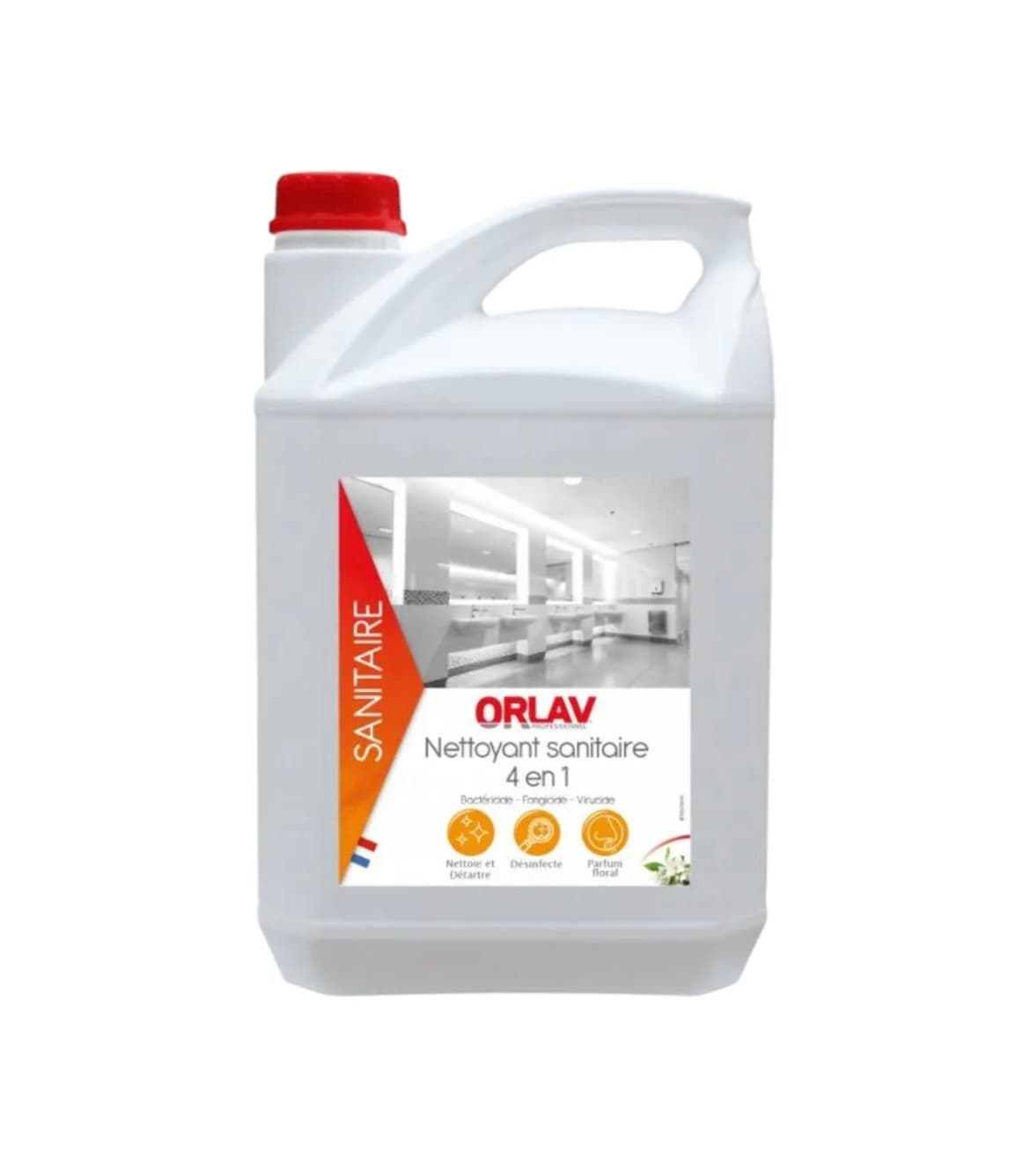 Nettoyant sanitaires 4en1 -ORLAV - 245 - Bidon 5L